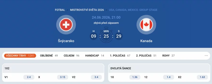svycarsko kanada ms fotbal 2026