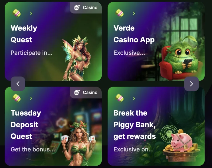 verde casino bonusy