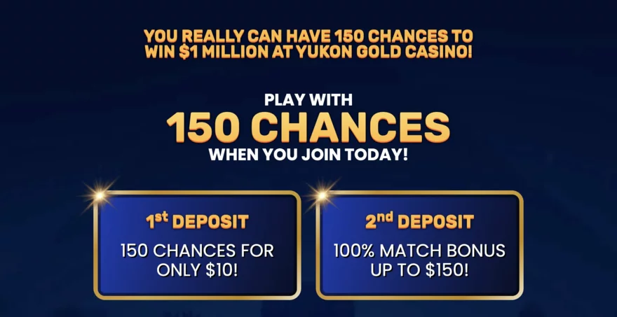 yukon gold casino welcome bonus