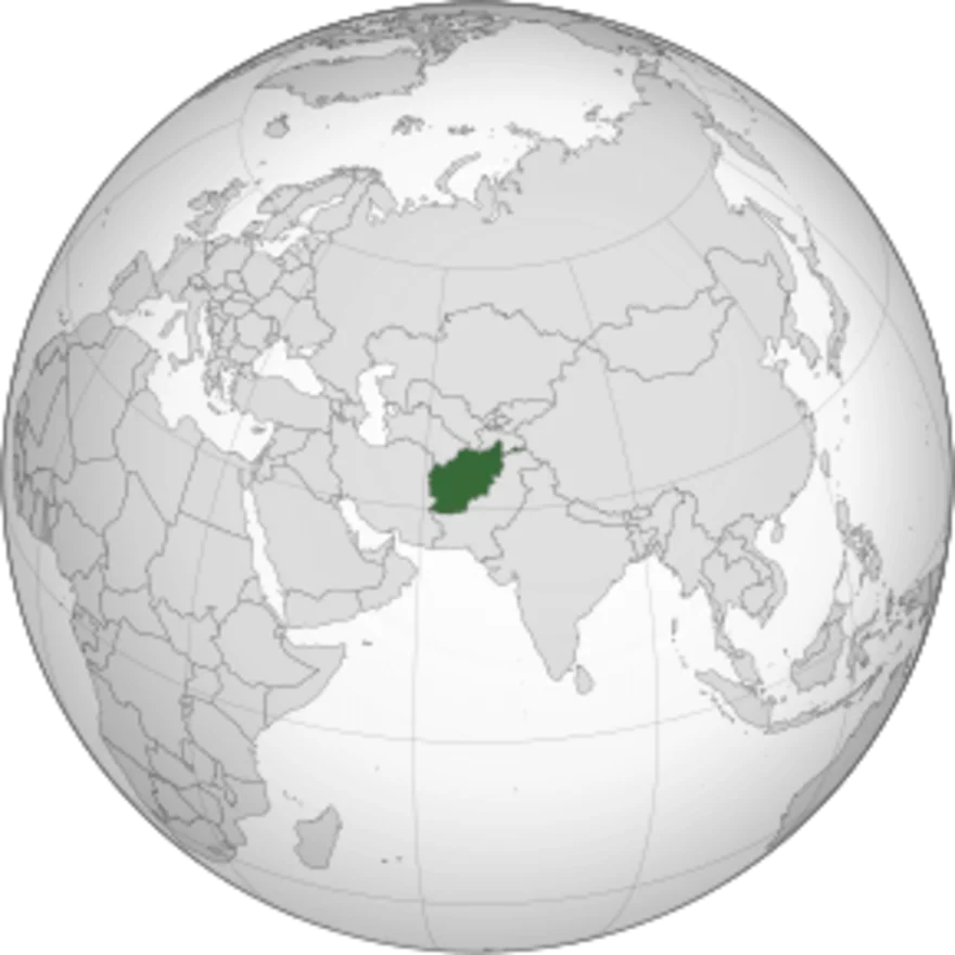 Afghánistán – mapa