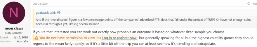 Casino fórum vlákno - příspěvek