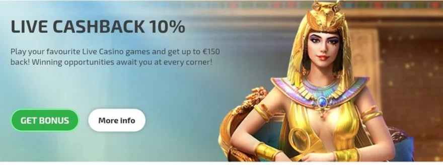 BoaBoa Casino Live casino cashback