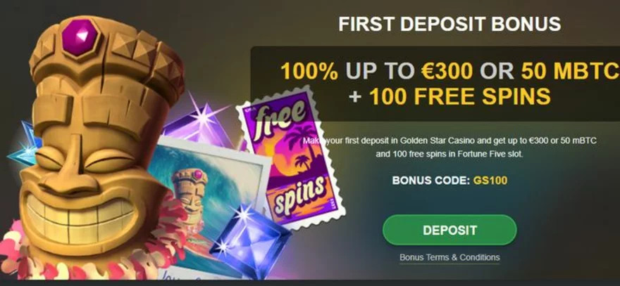 Golden Star - welcome bonus - cover