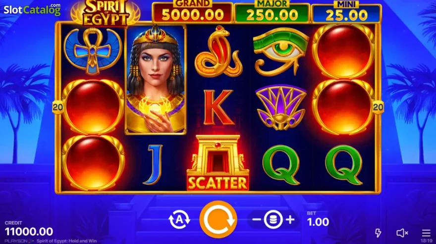 Spirit of Egypt: Hold and Win