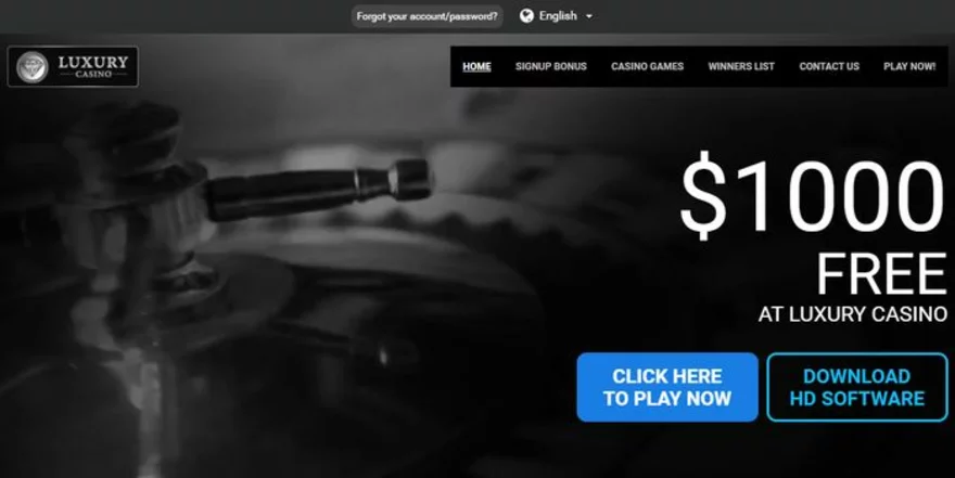 Welcome bonus - luxury casino