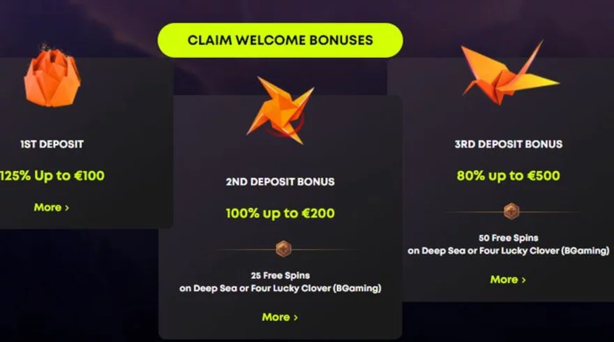 Welcome bonus