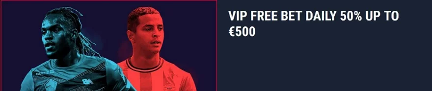 VIP free bet v Raboně