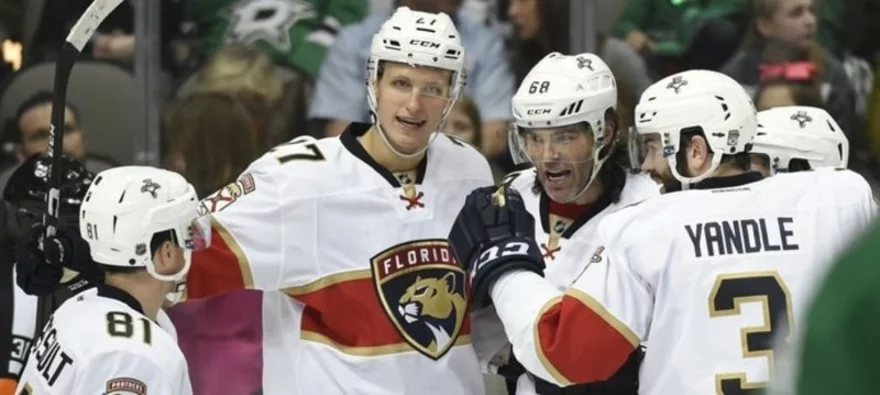 Keith Yandle s Jaromírem Jágrem na Floridě