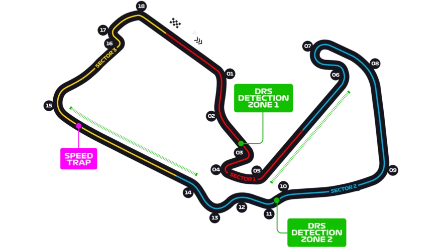 Mapa Silverstone