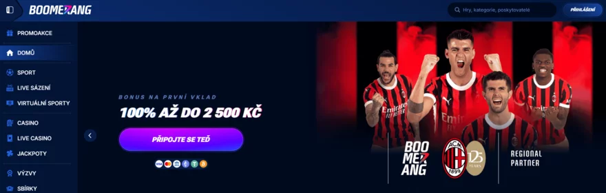 Boomerang-bet sportovní sázení