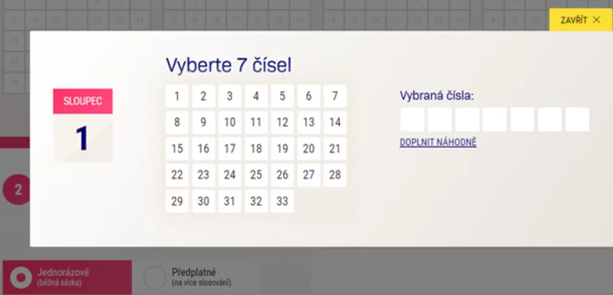 Vsaďte si na loterii Extra Renta online z pohodlí domova