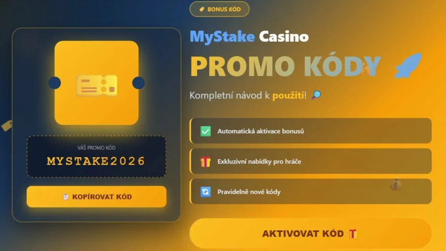 Promo kódy pro MyStake casino! 🚀 Kompletní návod k použití 🔎