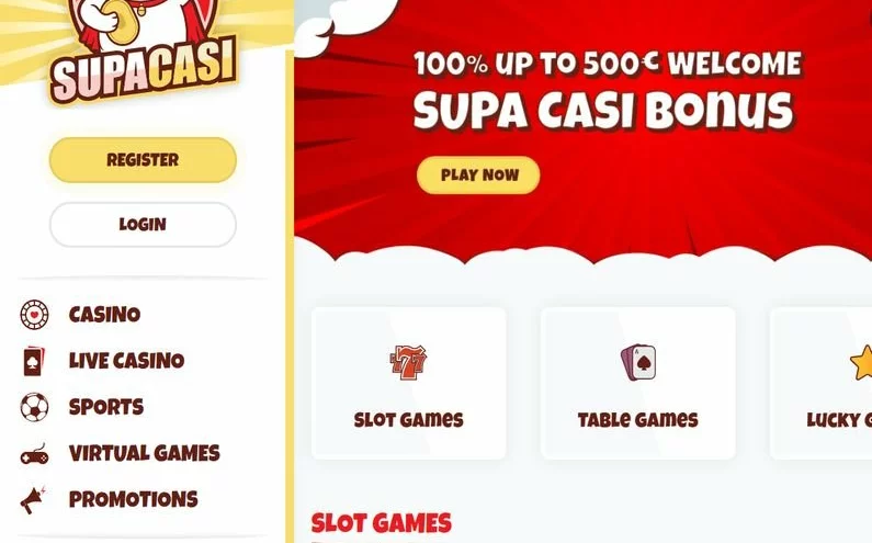 Supcasi Casino recenze ☑️| 100% up to 500 € 🔥