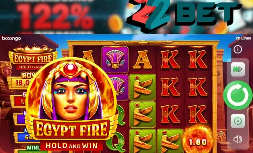 Pojďte hrát Egypt Fire: Hold and Win do 22Bet - nebudete litovat