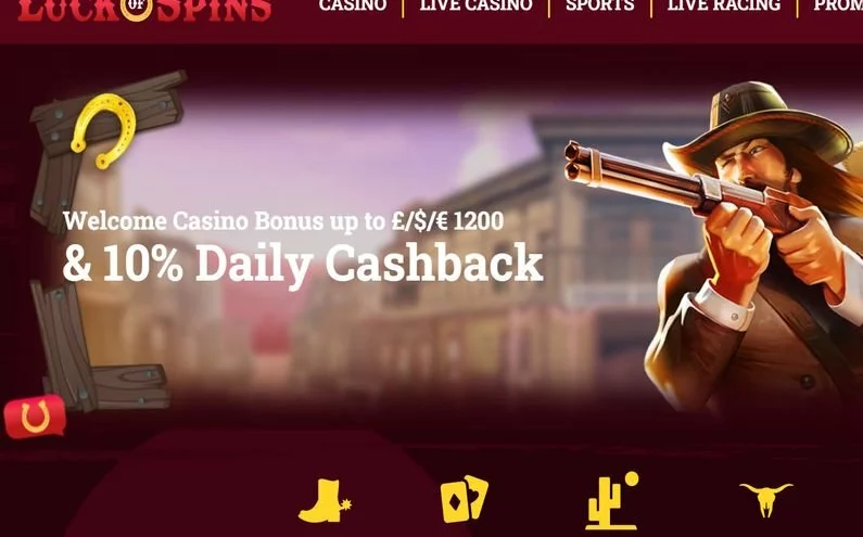 Luck Of Spins recenze ☑️ | 300% do výše 1200 € 🔥