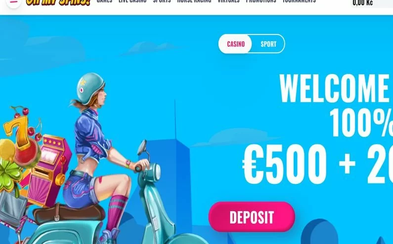 OhMySpins Casino recenze ☑️ | 100 % do výše 500 € + 200 FS 🔥