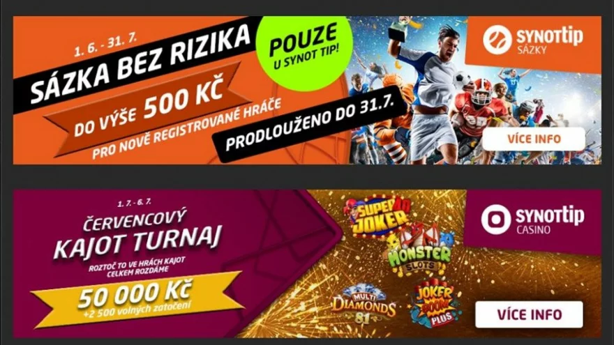 Dnes startují dvě velké promoakce v SynotTIPU
