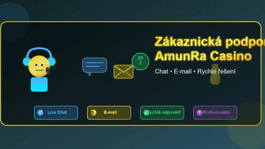 Zákaznická podpora v AmunRa casinu 🏺 Chat, e-mail, řešení problémů ✅