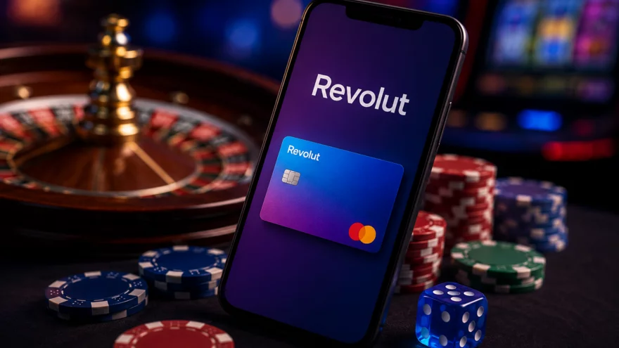 Revolut v online casinu: vklady, výběry, karta a Gambling Block
