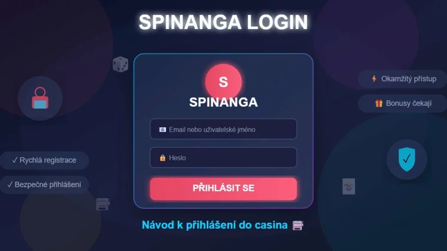 Spinanga login | Návod k přihlášení do casina Spinanga 🎰