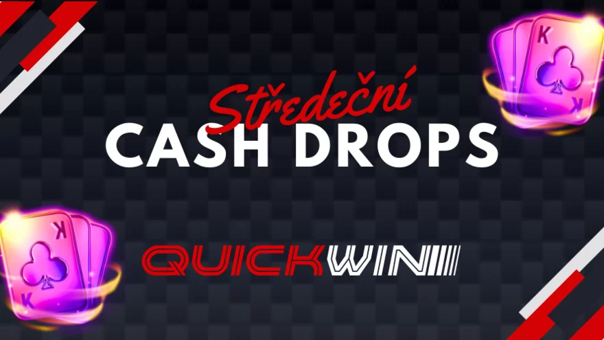 Středeční Cash Drops v casinu QuickWin: Získejte až 25,000 Kč!