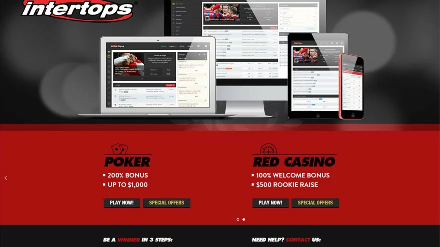 Úplně první online sázková kancelář na světě Intertops u nás na webu