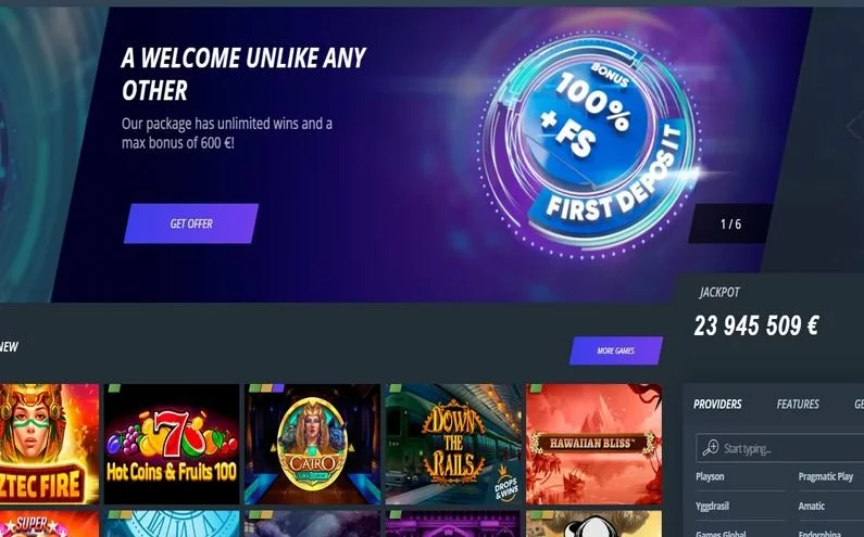 Jet Casino recenze ☑️  | 100 % do výše 600 € + 500 FS 🔥