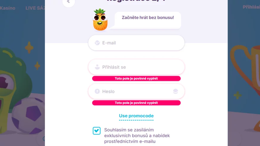 Nomini Casino přihlášení