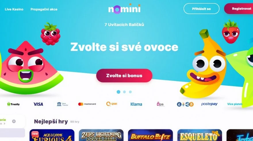 Casino Nomini nově v češtině