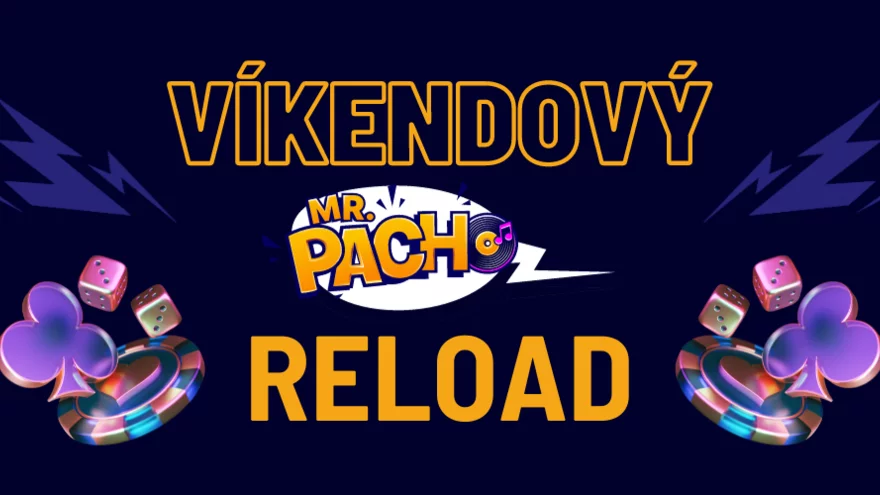 Víkendový Reload: Získejte 17 500 Kč + 50 free spinů v Mr. Pacho casinu!