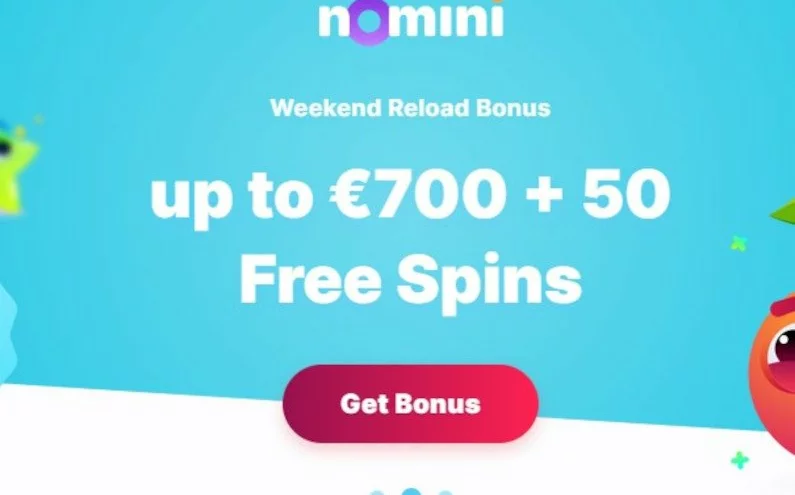 🎁Nomini Casino nabízí víkendový bonus🎁