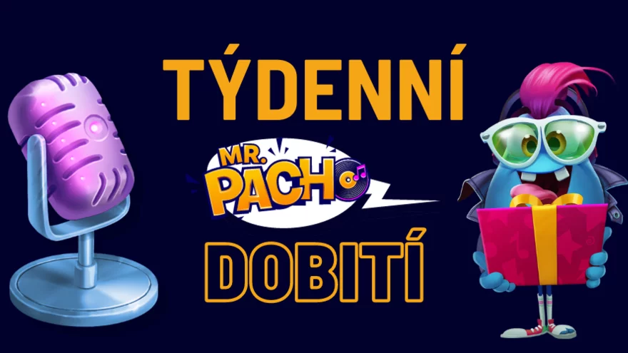 Týdenní Dobití v casinu Mr. Pacho: Získejte 50 free spinů každý týden!