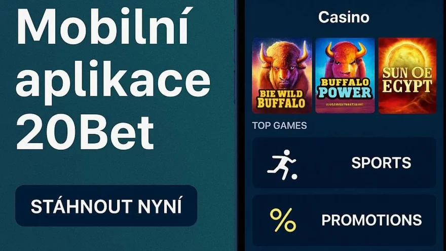 Mobilní aplikace 20Bet - instalace a používání