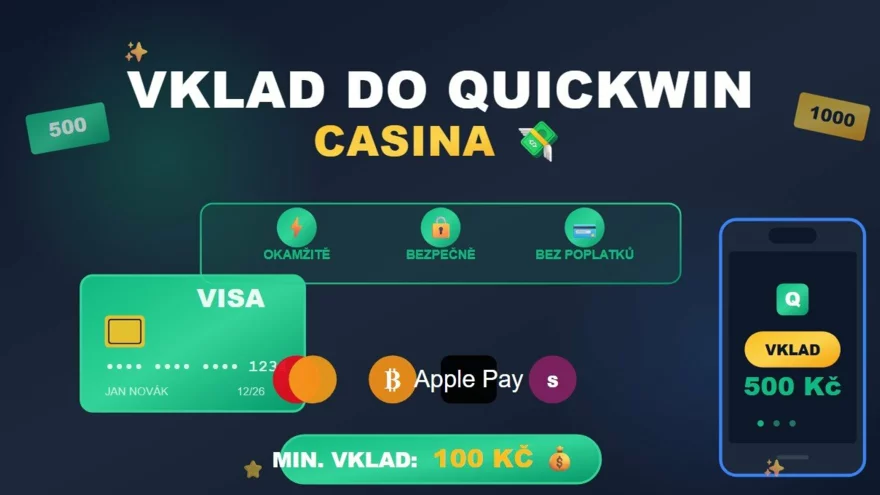 Vklad do Quickwin casina: jak ho udělat rychle a bez problémů