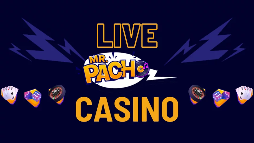 Zahrajte si živé casino hry z pohodlí domova v casinu Mr. Pacho!