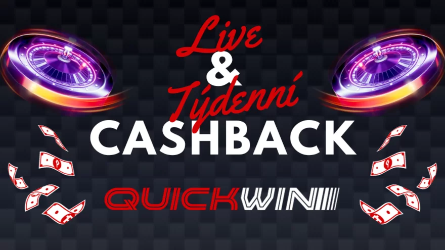 Získejte své sázky zpět s Cashback Bonusem v QuickWin casinu!