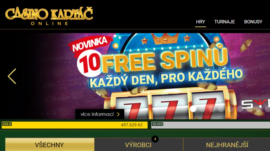 Novinky v Casino Kartáč🎰