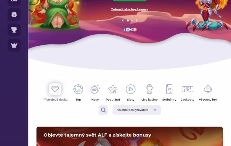 Online casino Alf Casino v češtině!