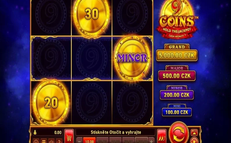 🪙9 Coins: Hold the Jackpot – online výherní automat na 22Bet🪙