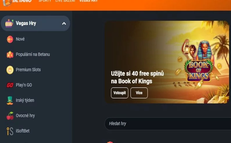 🔥Betano rozdává 40 free spinů zdarma🔥