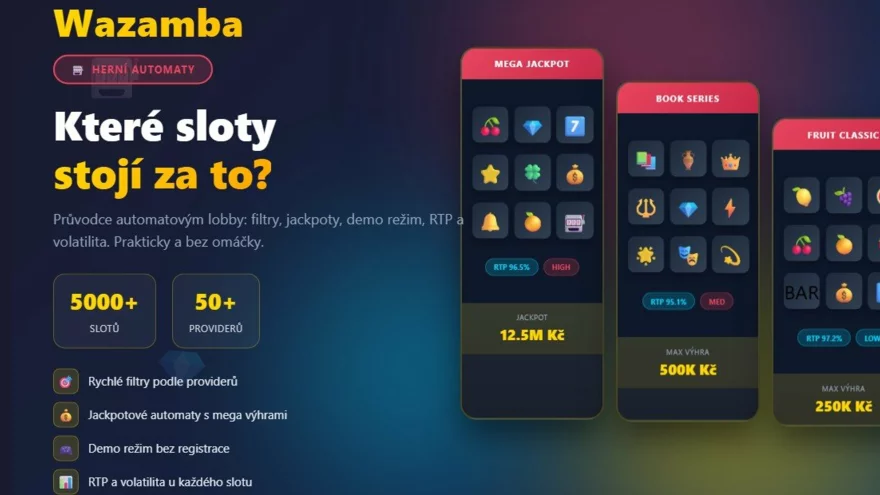 Automaty ve Wazamba: které sloty stojí za to? 🎰