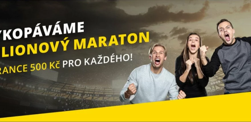 Sázkařský Maraton ve Fortuně s garancí 500 Kč pro každého!