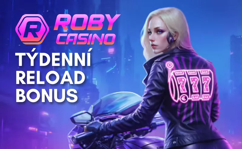 Týdenní Reload Bonus v RobyCasino: Získejte 50 free spinů každý týden!