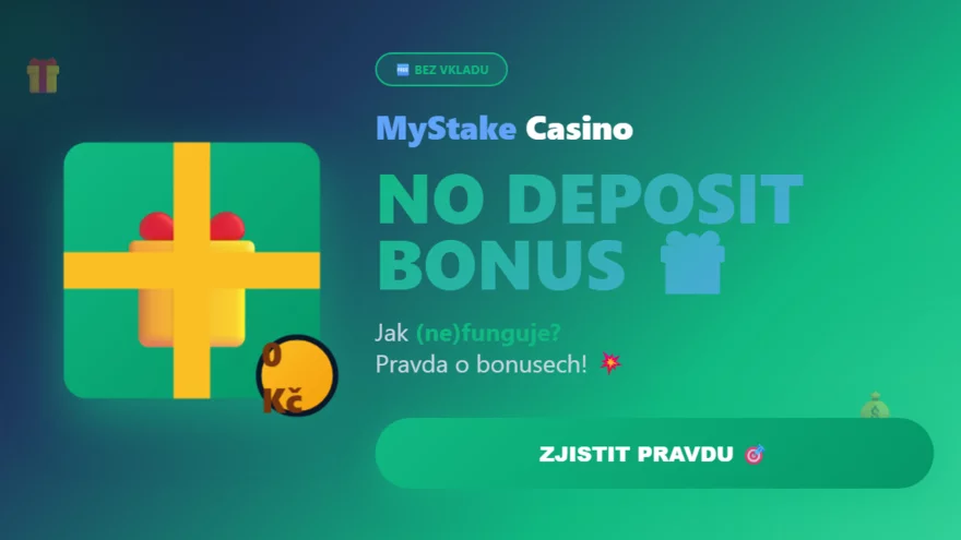 No deposit bonus v MyStake casinu! 🎁 Jak (ne)funguje? 💥