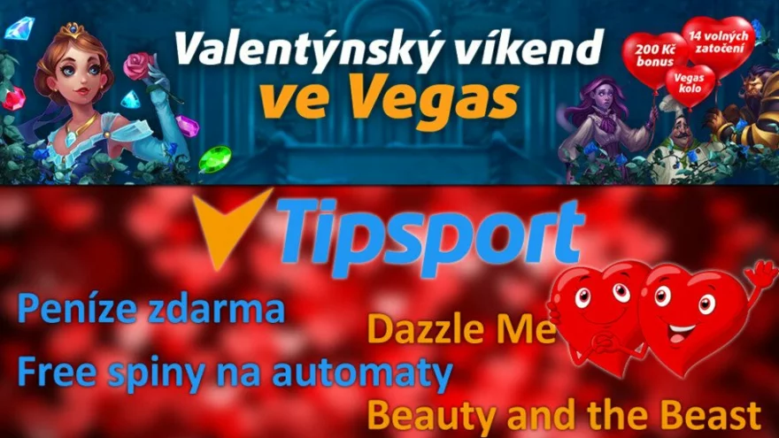 Valentýnský víkend v Tipsport Vegas Casinu | české online casino bonus