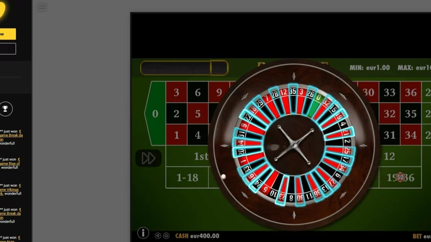 Jak funguje ruleta online