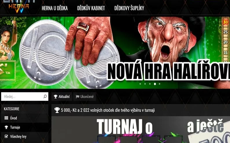 Casino u Dědka jede i online a rozdává bonus 300 Kč za registraci🔥