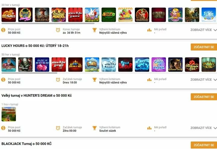 Jaké zajímavé turnaje nabízí Tipsport Vegas Casino aktuálně?