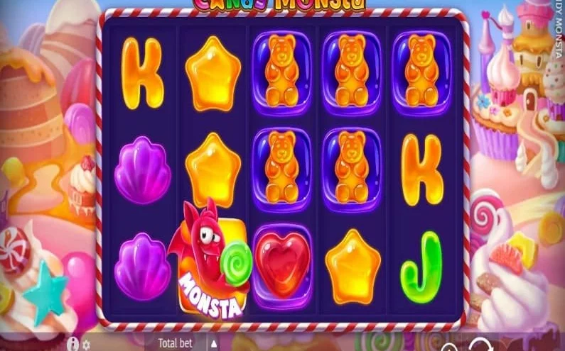 😈Candy Monsta: online výherní automat na 22Bet😈