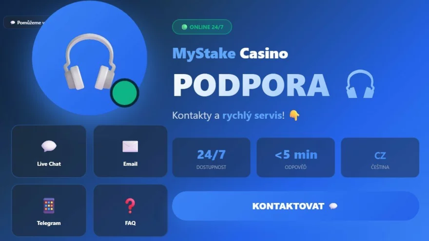 Zákaznická podpora MyStake ➡️ Kontakty a zkušenosti s casinem! 💥